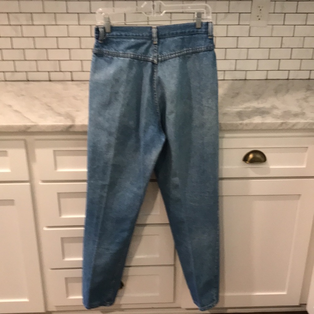 Vintage Wrangler Jeans Womens 14 High Rise Bareback Western Yoke Rock & Roll 80s - Picture 3 of 9